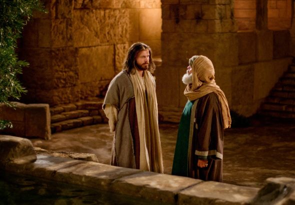 Jesús conversa con Nicodemo